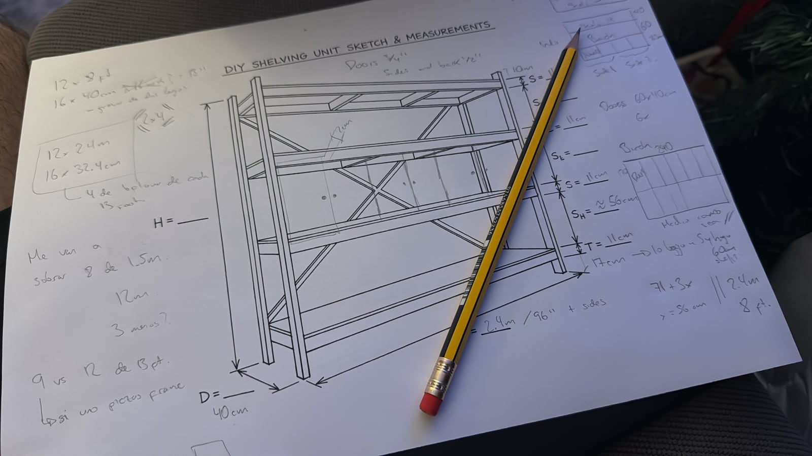 An AI-generated mock-up of three tall shelf units