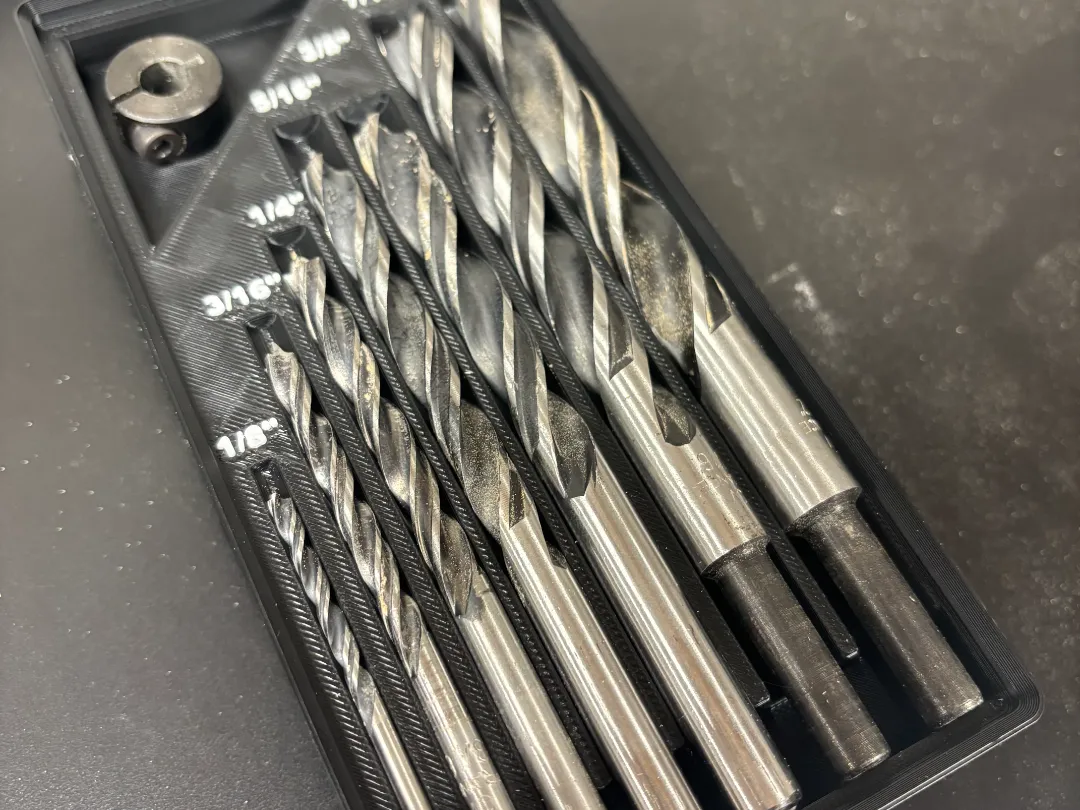 SAE Brad Point Drill Bit Holder (Gridfinity)