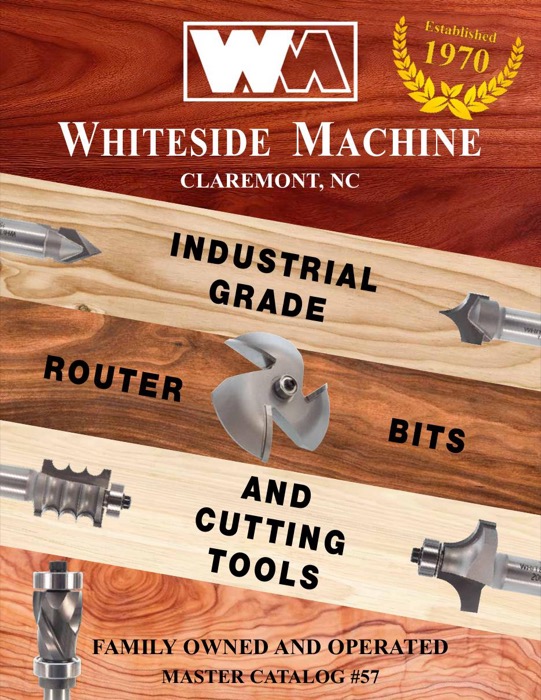 Whiteside Router Bits Catalog (PDF) cover