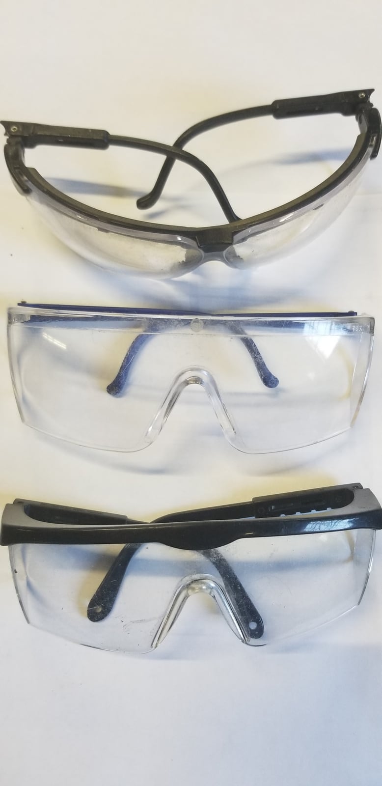 Safety glasses. The pair that matters is the pair you will actually wear, which usually means the comfortable ones.