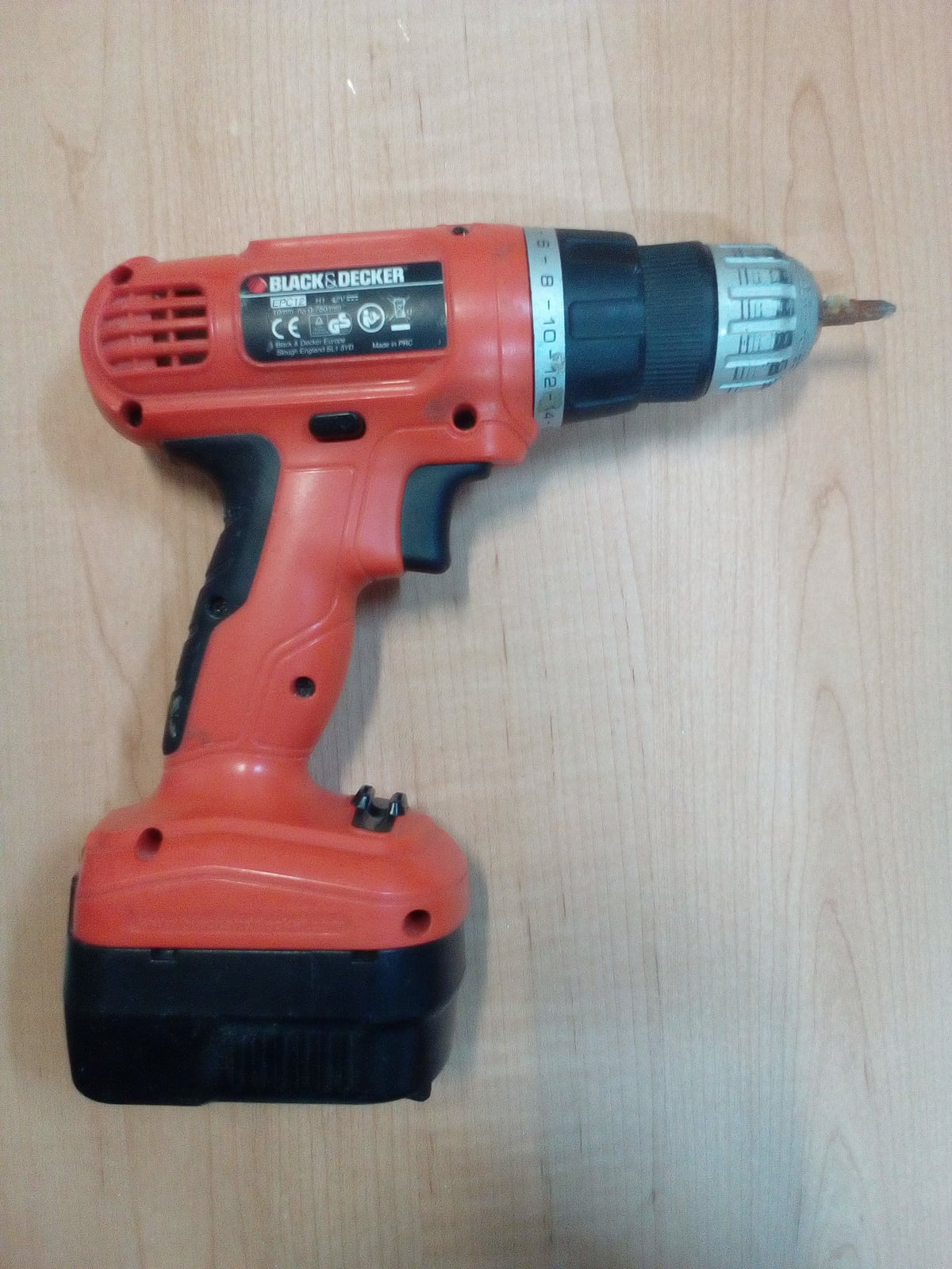 A cordless electric drill