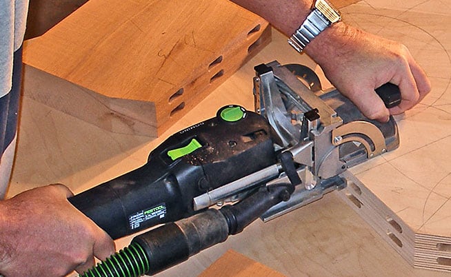 A Festool Domino joiner