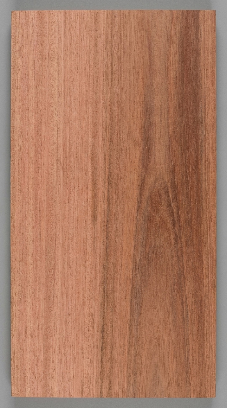 A board of Eucalyptus (Rose Gum) -- pink to reddish brown with a moderately coarse texture