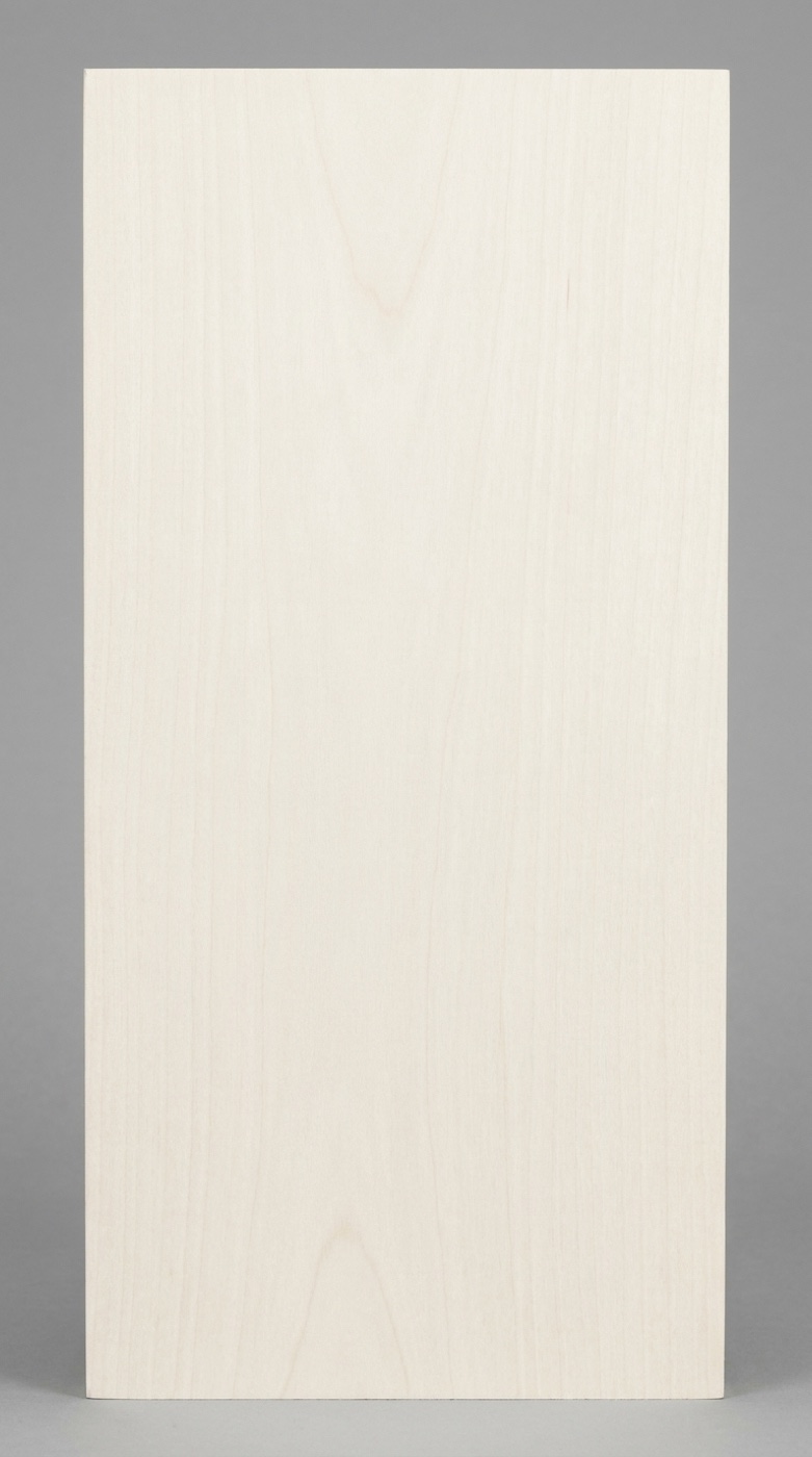 A board of holly -- the near-white, nearly grainless surface that makes it the inlay wood of choice