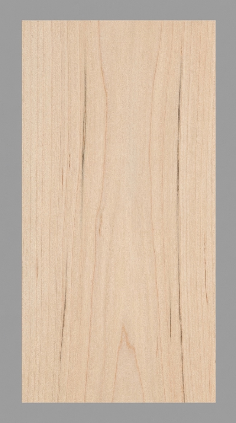 A board of soft maple -- near-white with a faint warm cast and fine, even, close grain