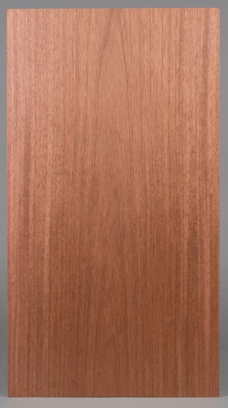 A board of Tiete Rosewood (Sirari) -- soft pink-tinged russet, with a calm, clean, straight grain much more uniform than a true rosewood.